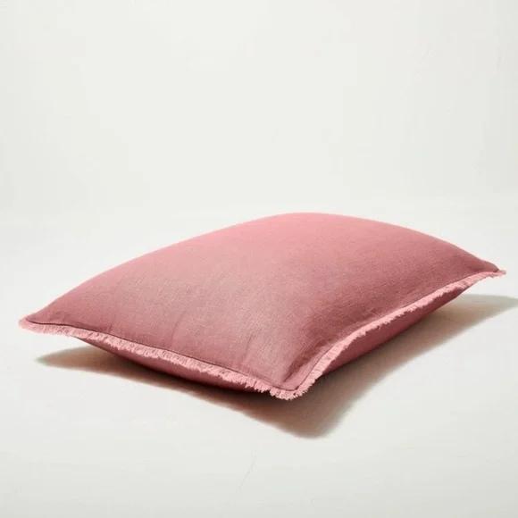 Casaluna  NWOT 1 Rose  Linen Blend
Pillow Sham Size: King 
NWOT Pillow Shams - Picture 4 of 5